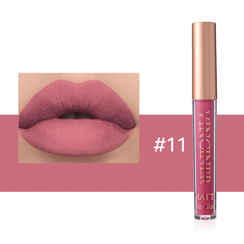 12 colors Matte Velvet Lip Glaze - Long Lasting, Waterproof, Non-Sticky.