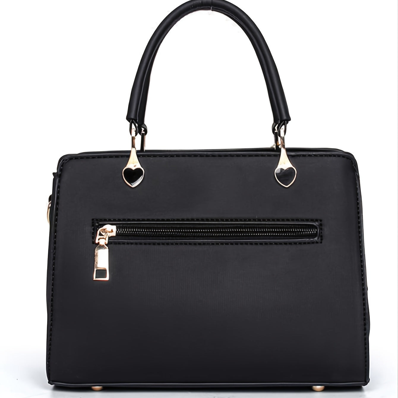 Letter Decor Satchel Bag, Stylish Top Handle Purse,