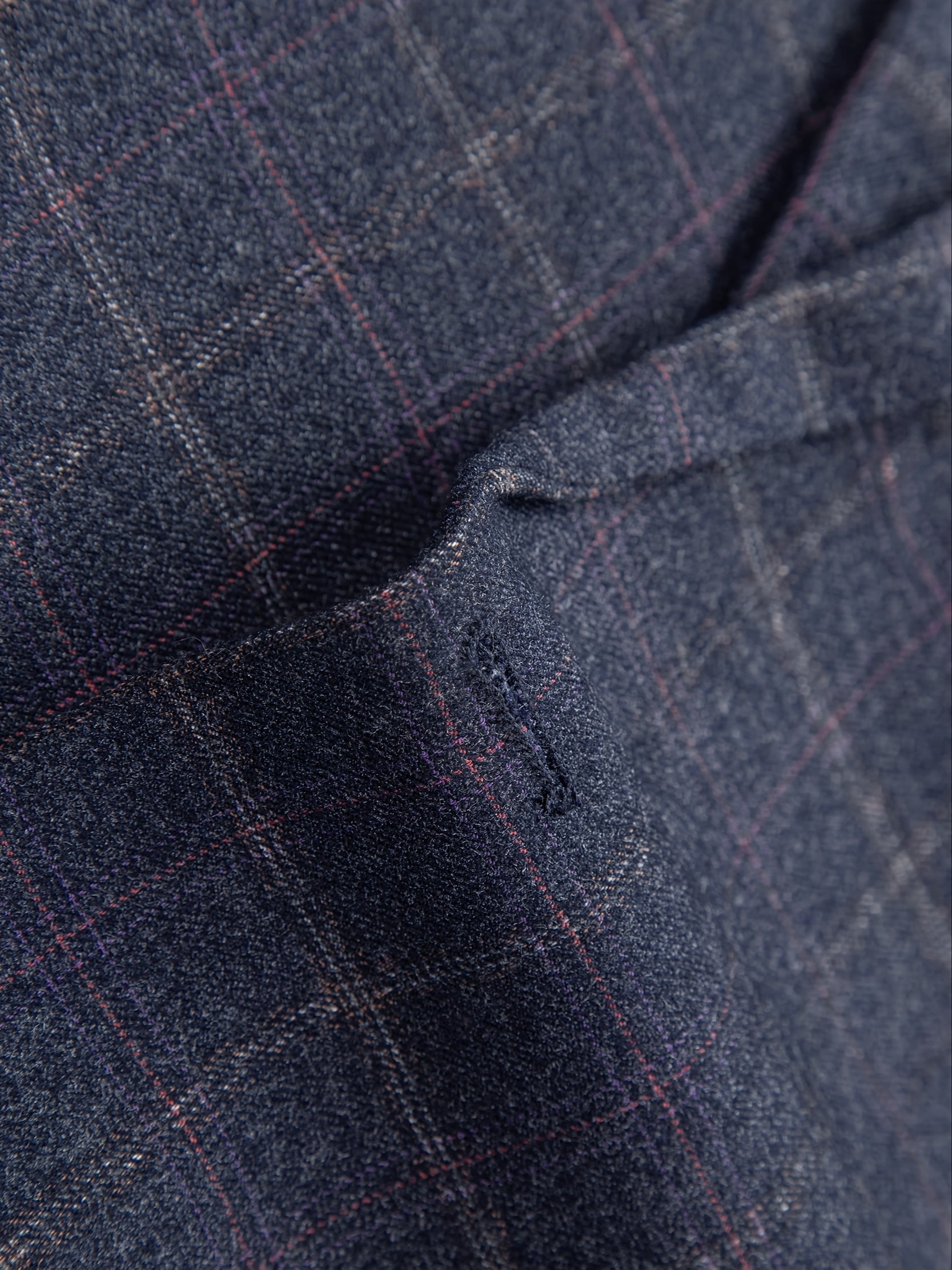 3pcs Men's Plaid Pattern Dress Suit Set, Notch Lapel Collar Blazer.