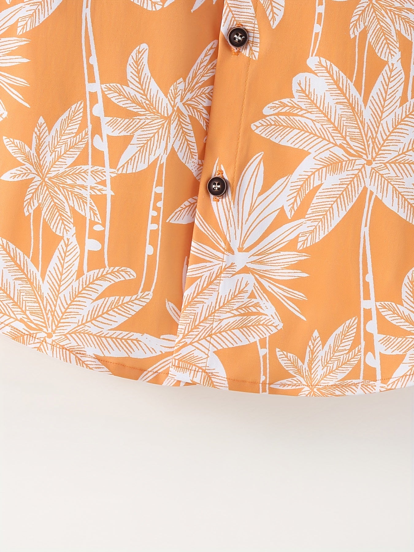 Funny Shirts For Boys Trendy Shirts Coconut Tree Pattern Print Short Sleeve.