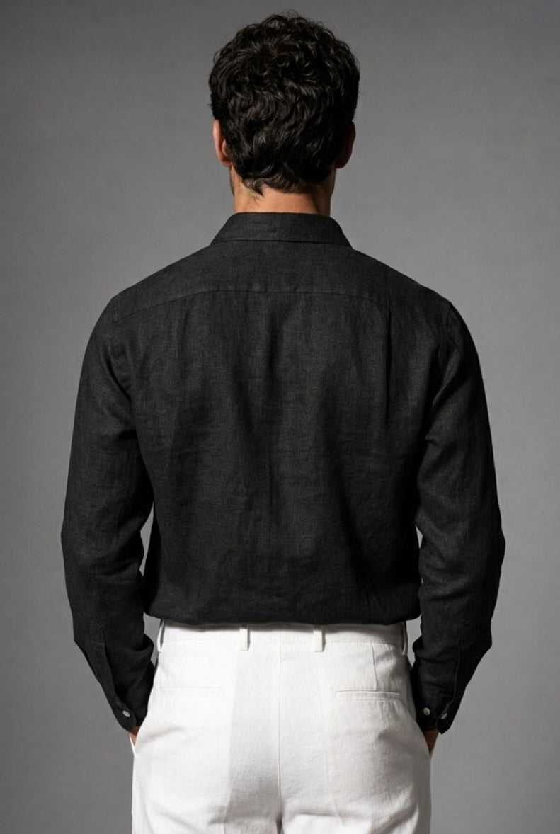 Men’s Premium Linen Shirt - Breathable Button Down Casual Formal Shirt | 5 Colors | M - XXL | MH