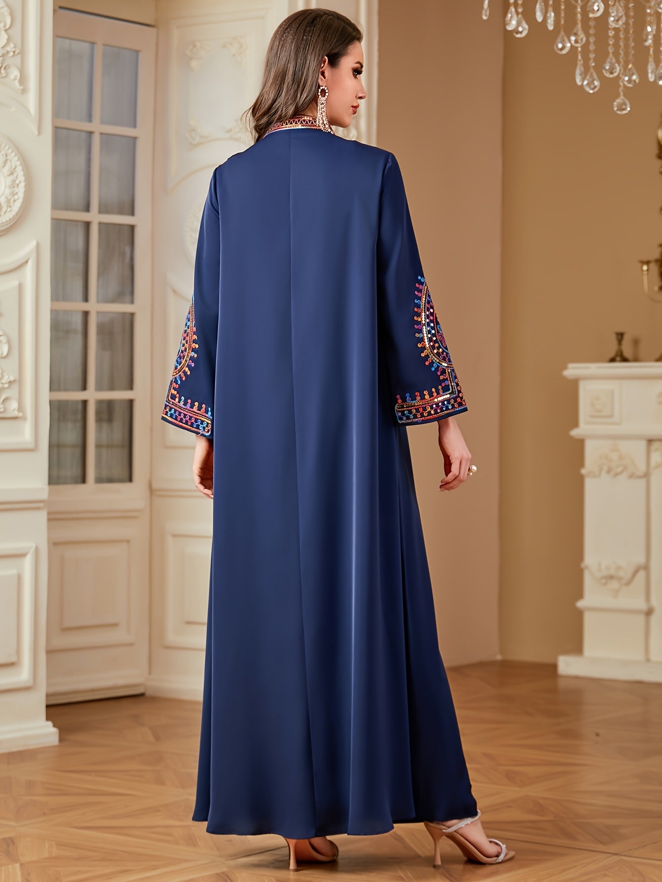 Elegant Long Sleeve Maxi Dress ./MH