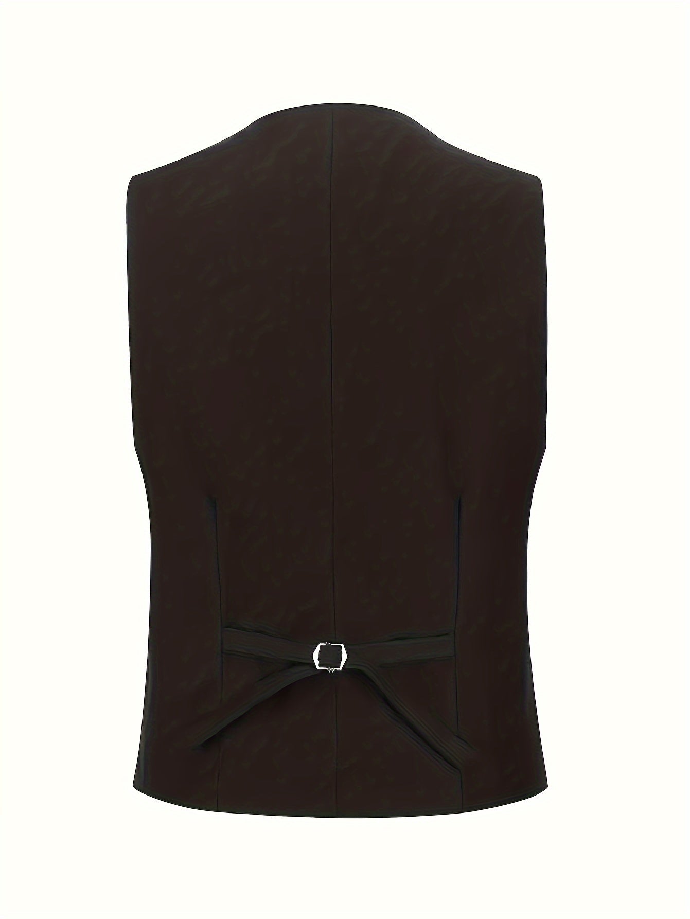 3-Piece Men's Classic Solid Dress Suit Set, One-Button Jacket Blazer.