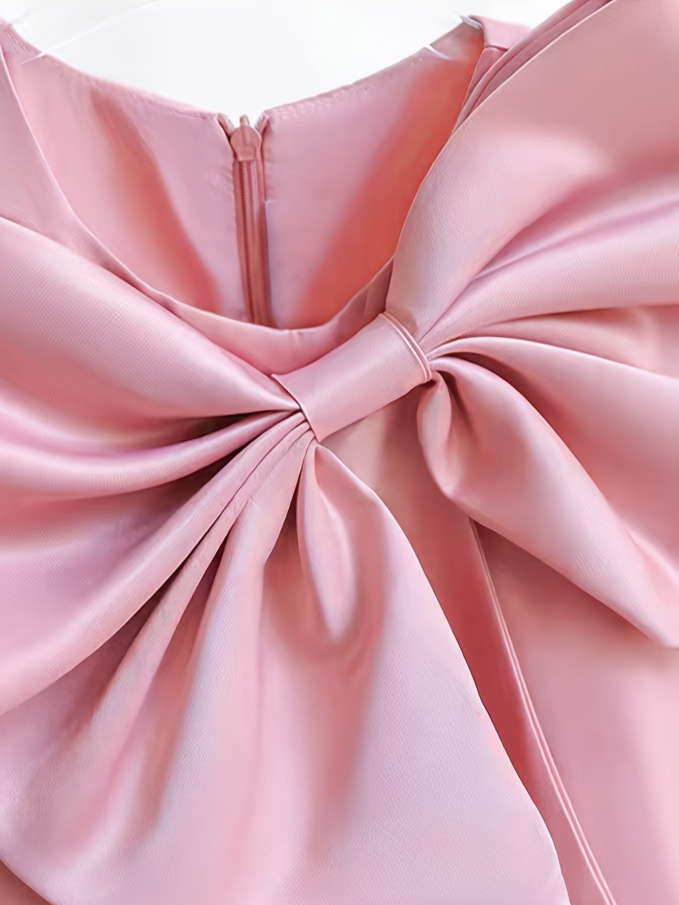 Girls Adorable Big Bow Princess Dress Birthday Party One Year Birthday Gift For Kids