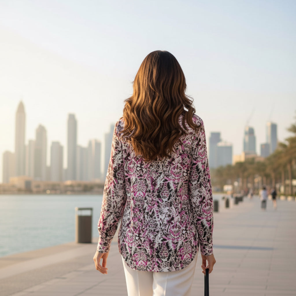 Women's Long Sleeve Henley Top – Casual Button Front Tops shirt  | Sizes (S-XXL) | MH