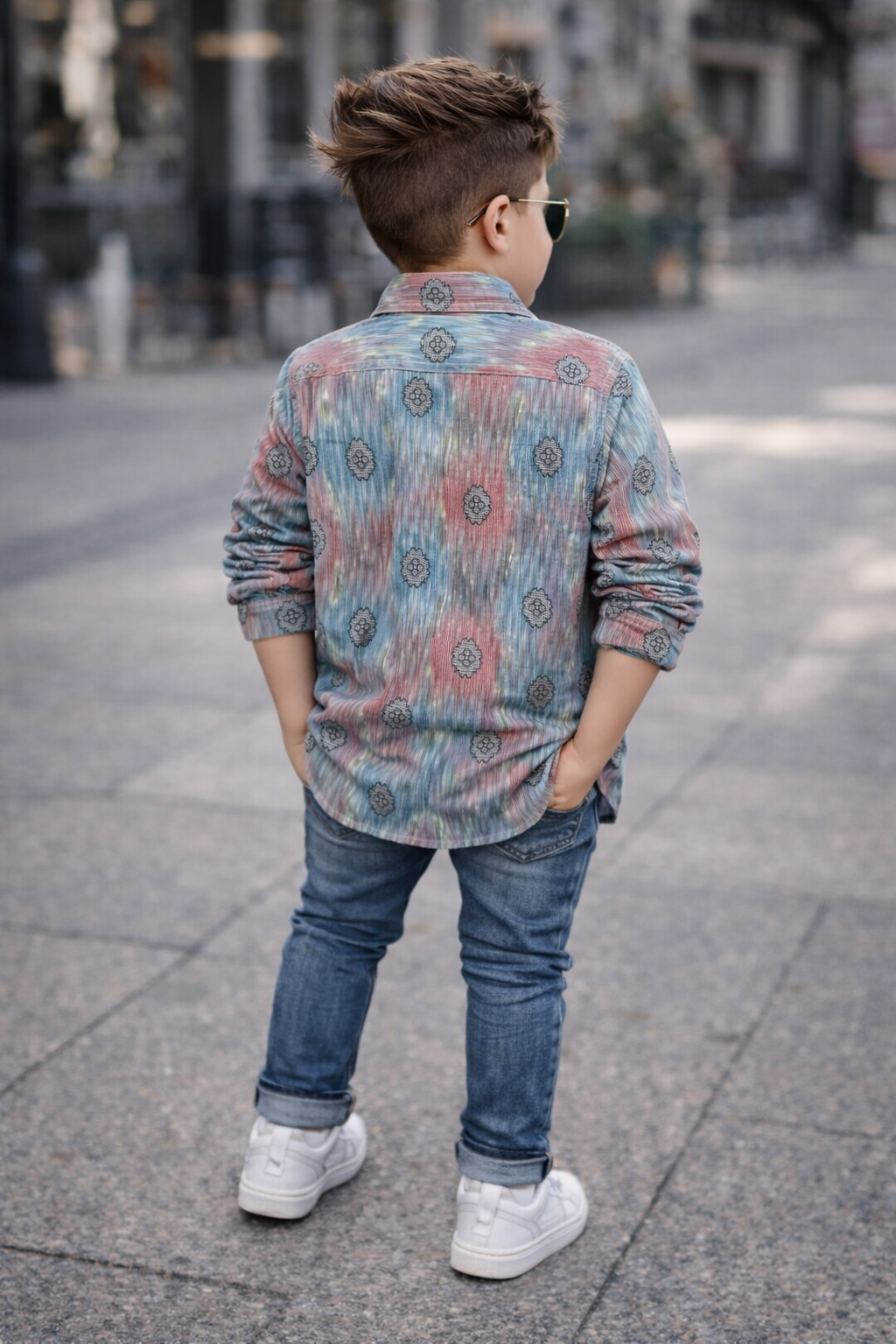 Kids Unique printed Long Sleeve Cotton Shirt (2–12yrs) | MH