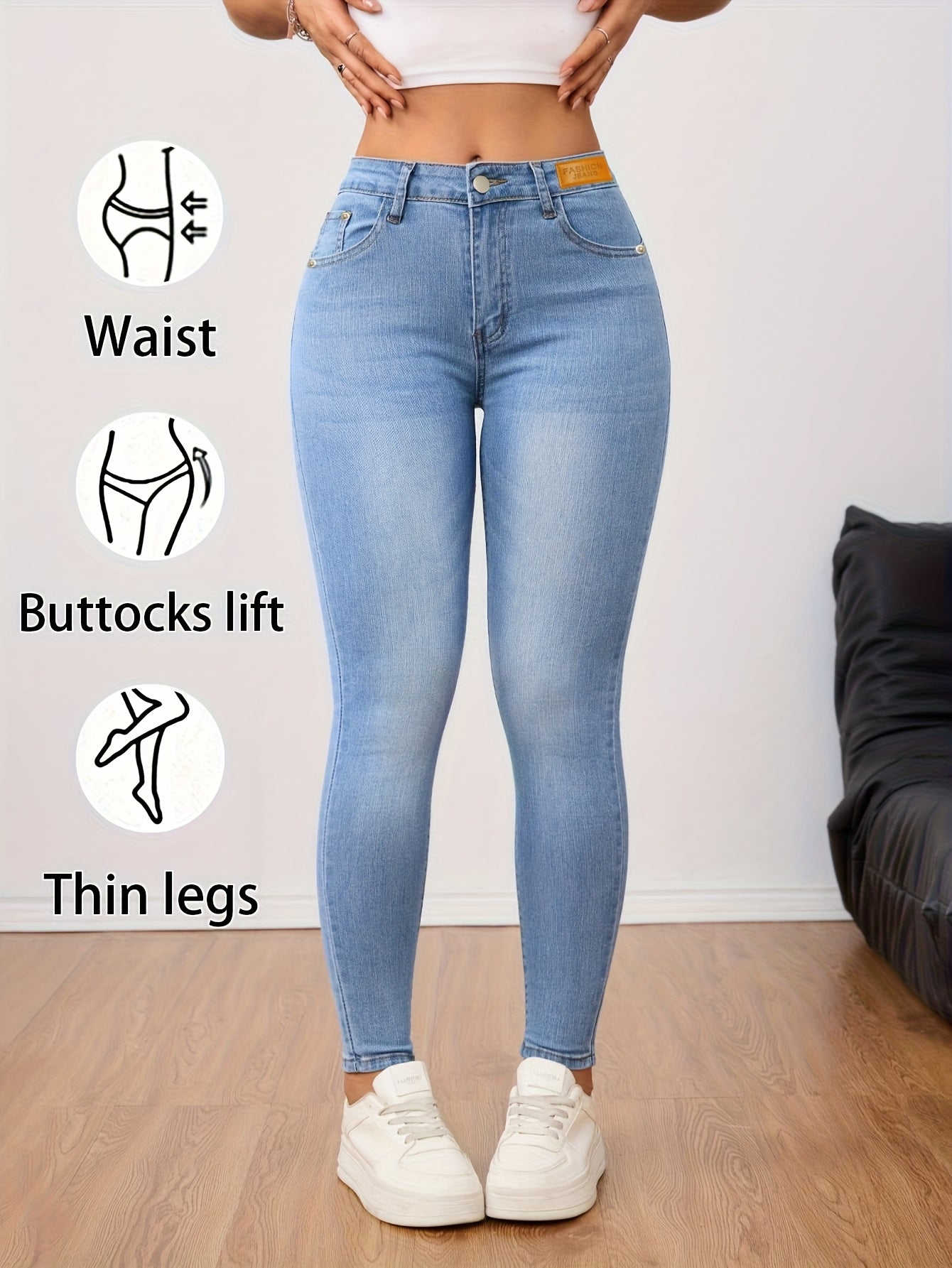 Women'S Skinny Jeans - Stretch Non- Pants, ./MH