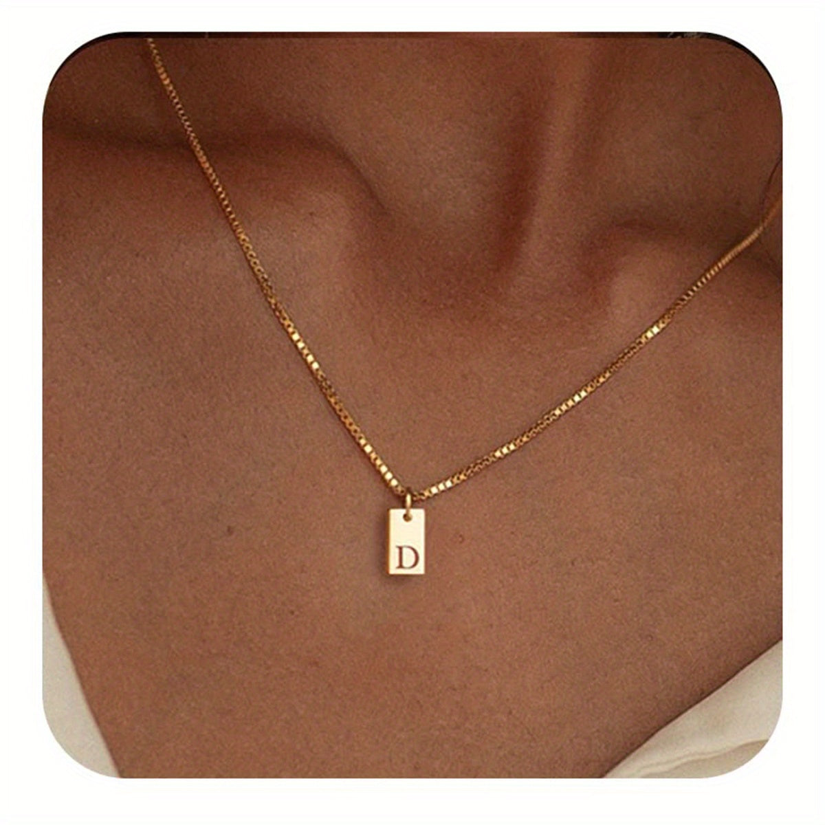 English Initial Letters Necklace 14K Gold Plated Necklace
