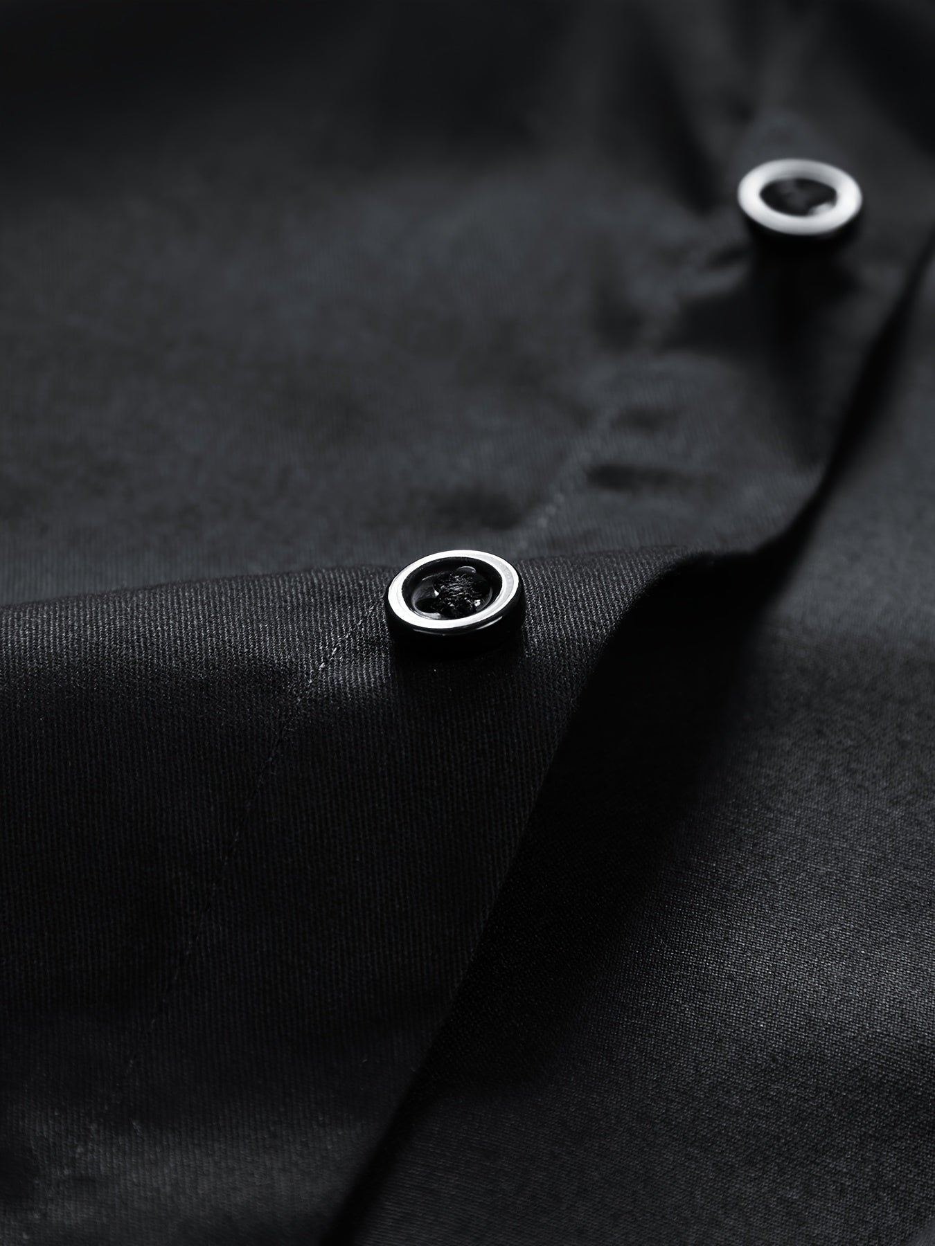 Men's Solid Color Mandarin Collar Design Dress Shirts,