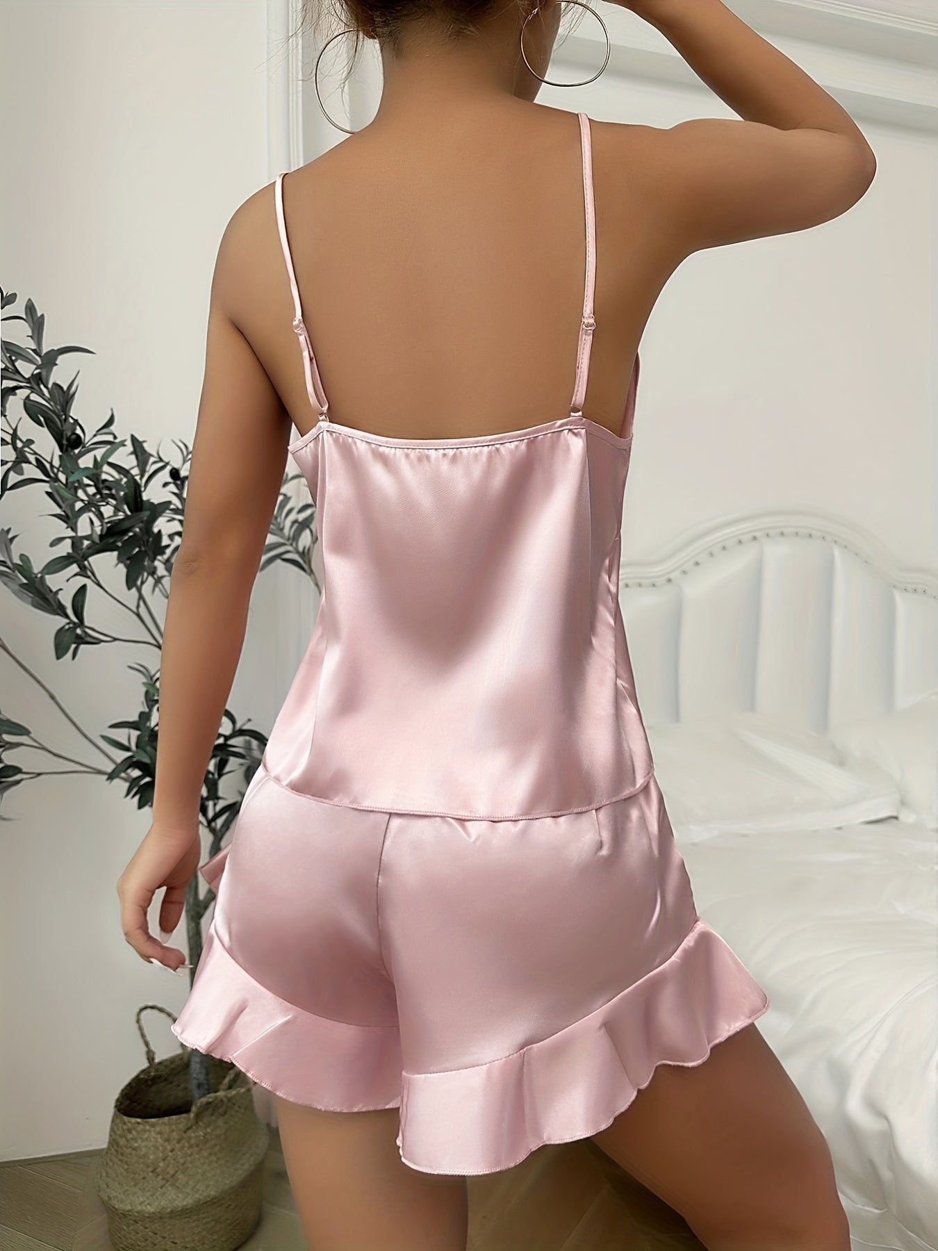Simple Satin Pajama Set,