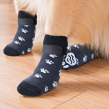 4pcs Waterproof Dog Non-slip Socks Shoes, Breathable Outdoor Accessories.MH