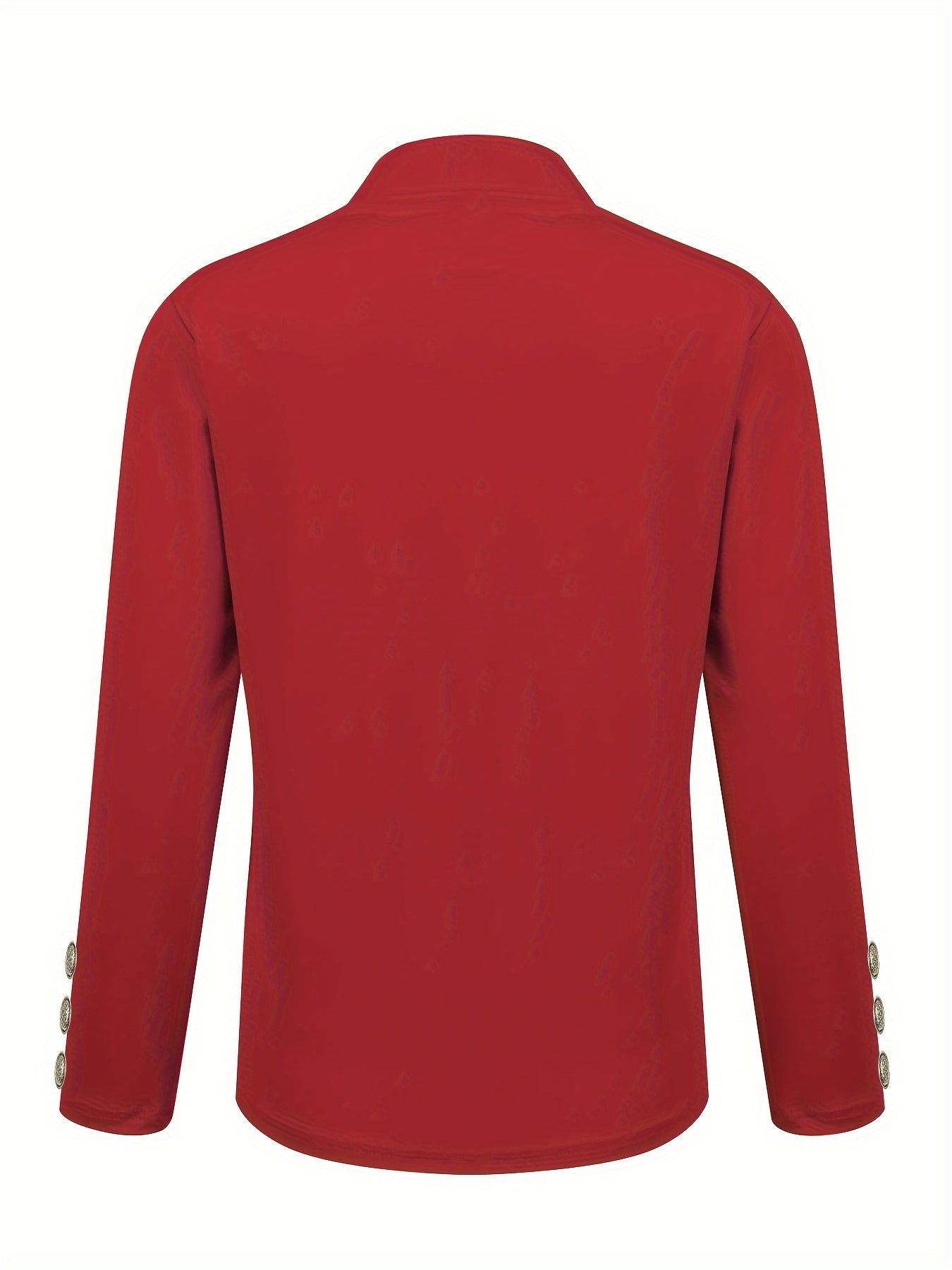 Solid Open Front Blazer, Casual Long Sleeve Button Blazer .