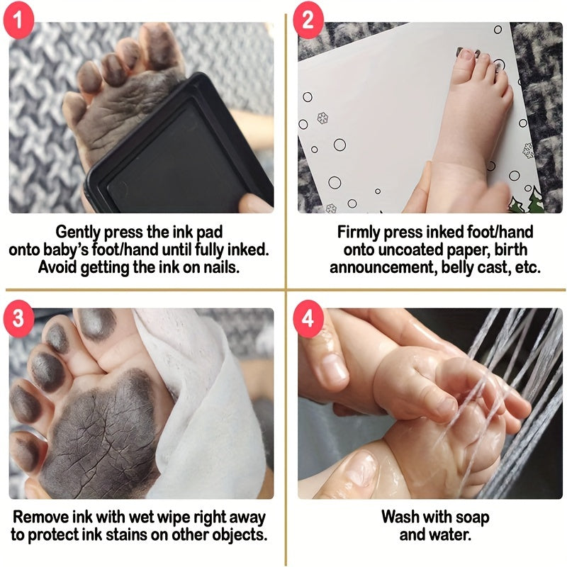 Create Lasting Memories With This DIY Hand And Footprint Kit - Perfect Baby Shower Gift!, Christmas Halloween Gift