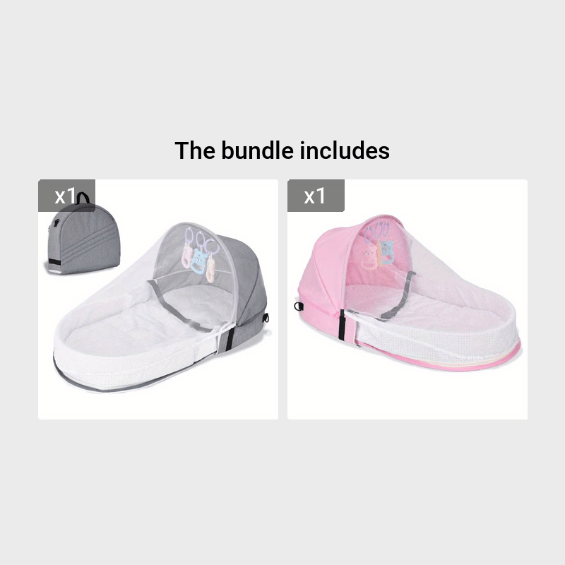 Baby Portable Crib Lounge Chair, Baby Travel Cot, Indoor And Outdoor Foldable Carry Cot, For 0-18 Months Baby, Christmas, Halloween, Thanksgiving Day Gift Easter Gift