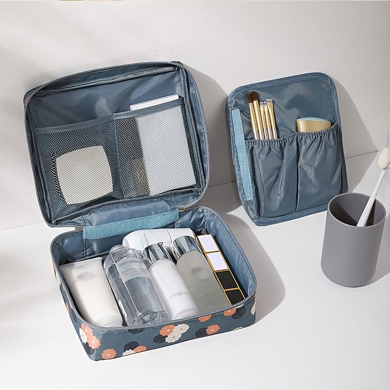 Waterproof Toiletry Bag for Women - Travel Makeup Case and Cosmetic Organizer with Wash Bag for Toiletries and Travel Accessories