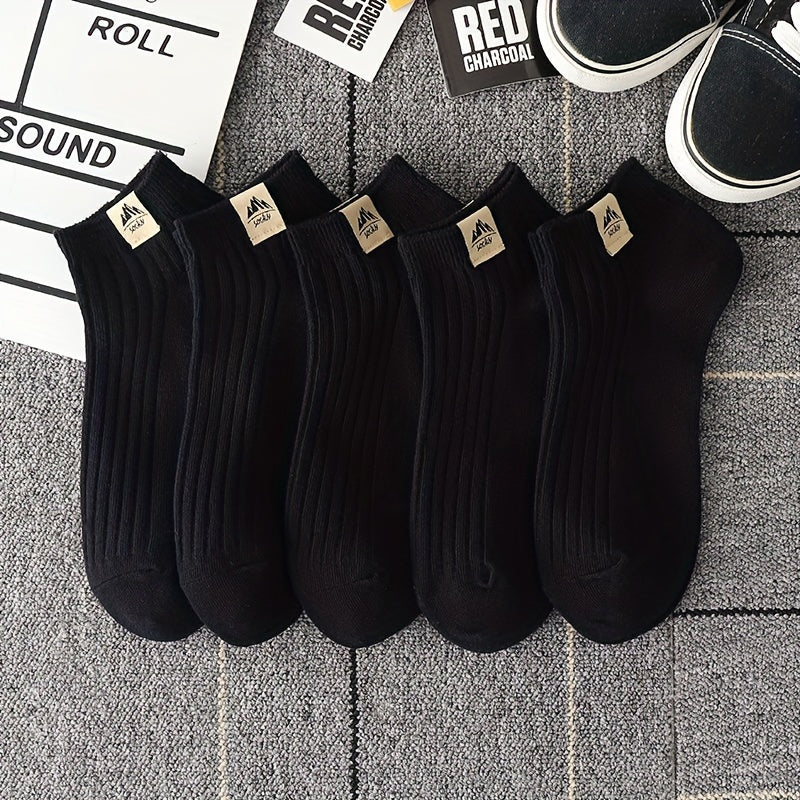 5 Pairs Simple Crew Socks,  Women'S Stockings & Hosiery./MH