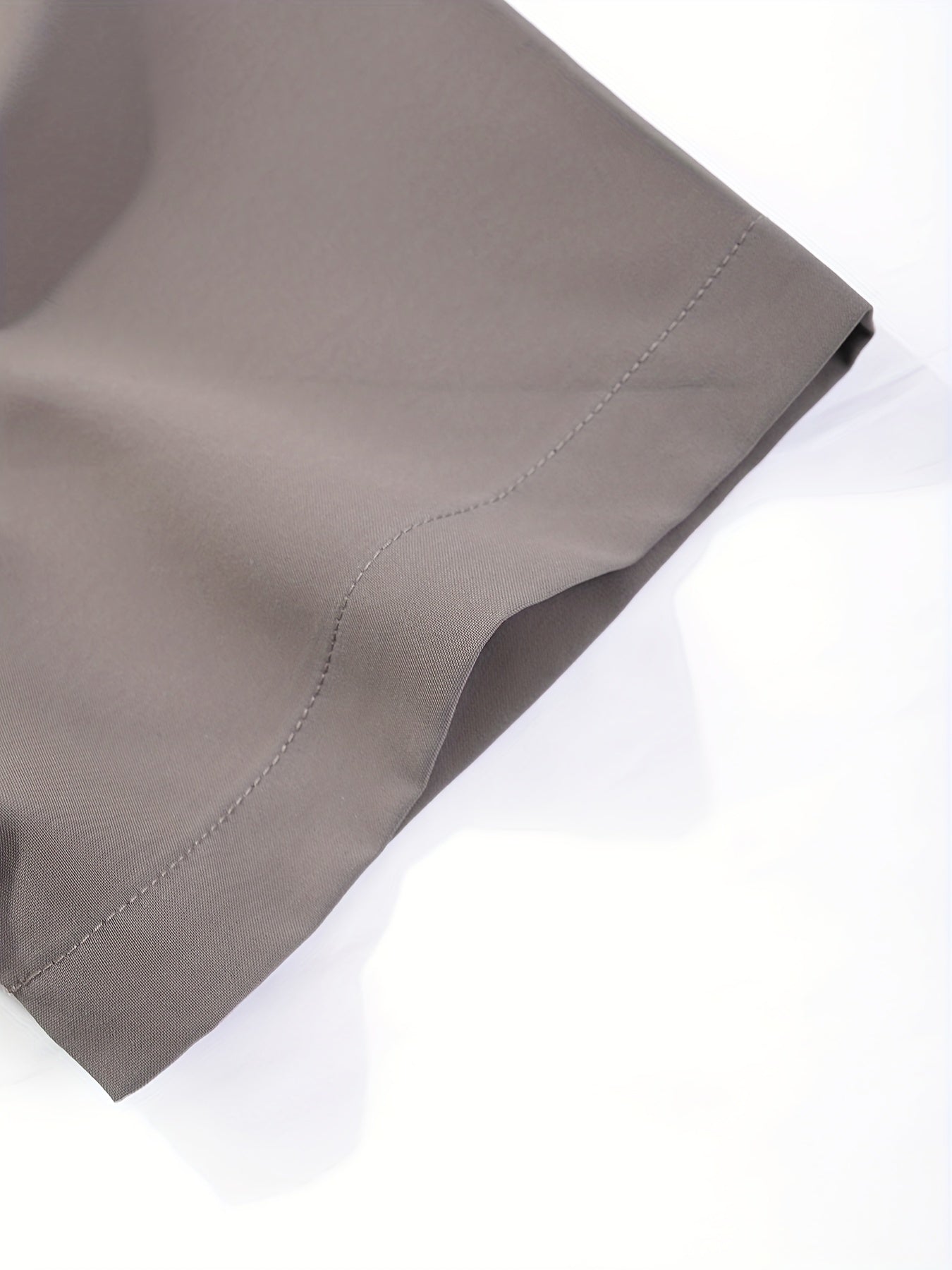 2pcs Plus Size Lapel Mens Solid Color Button Down Shirts, Top Blouse Shirts, Short Sleeve, Button Down Dress Shirts