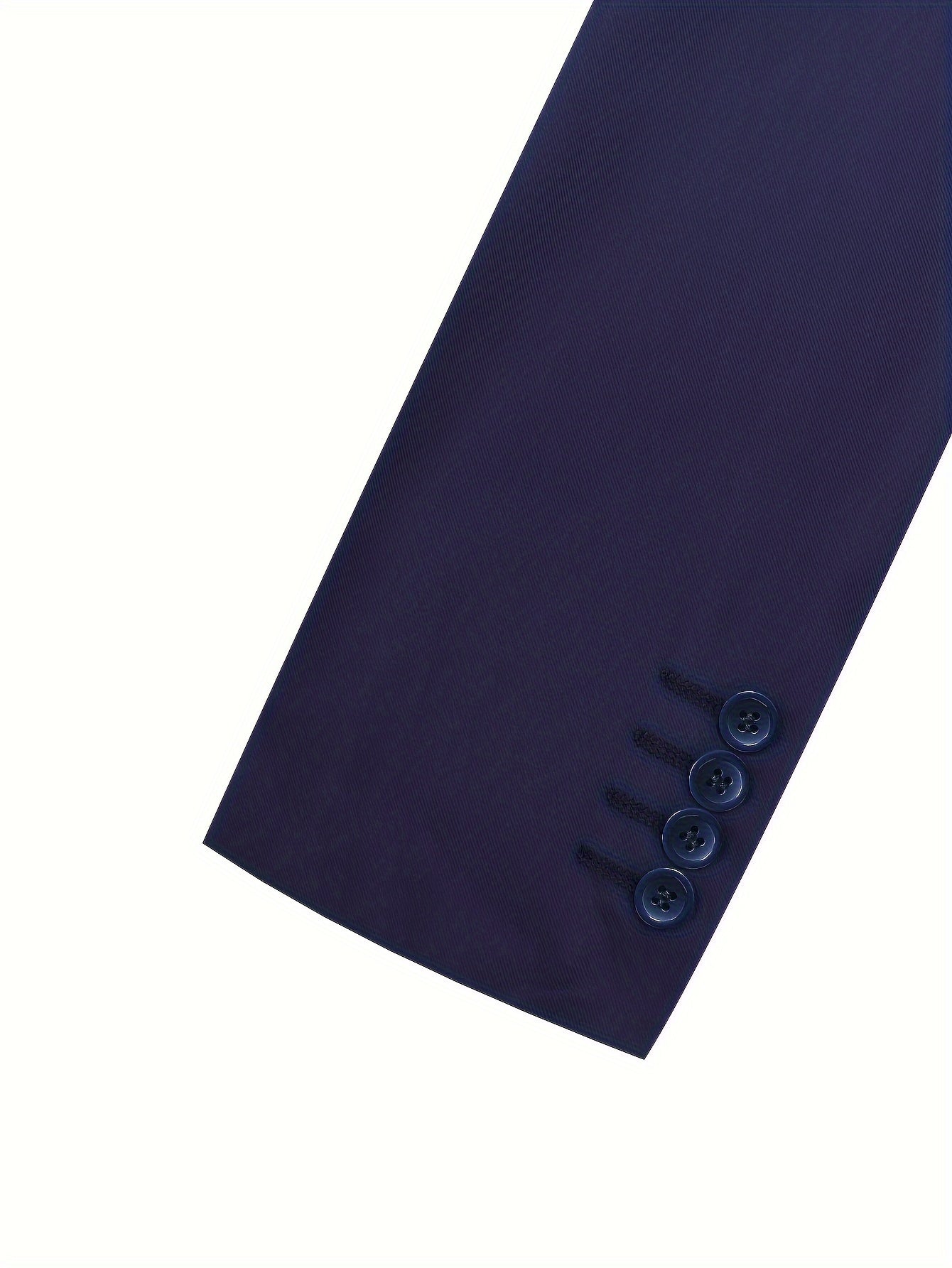 2-pack Set Of Men's Solid Color Business Outfits,