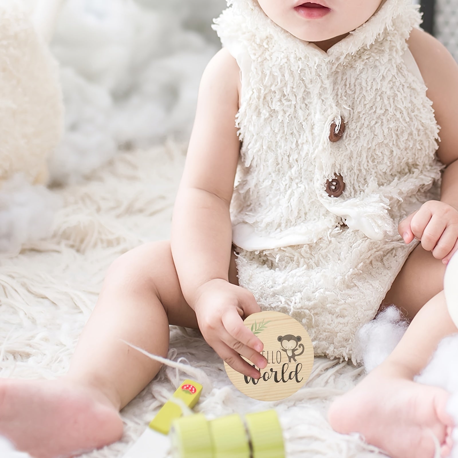 Wooden Baby Monthly Milestone Cards, Wood Announcement Signs, Welcome Newborn Photography Props, Month Rounds Cards, Christmas Halloween Thanksgiving Day Gift