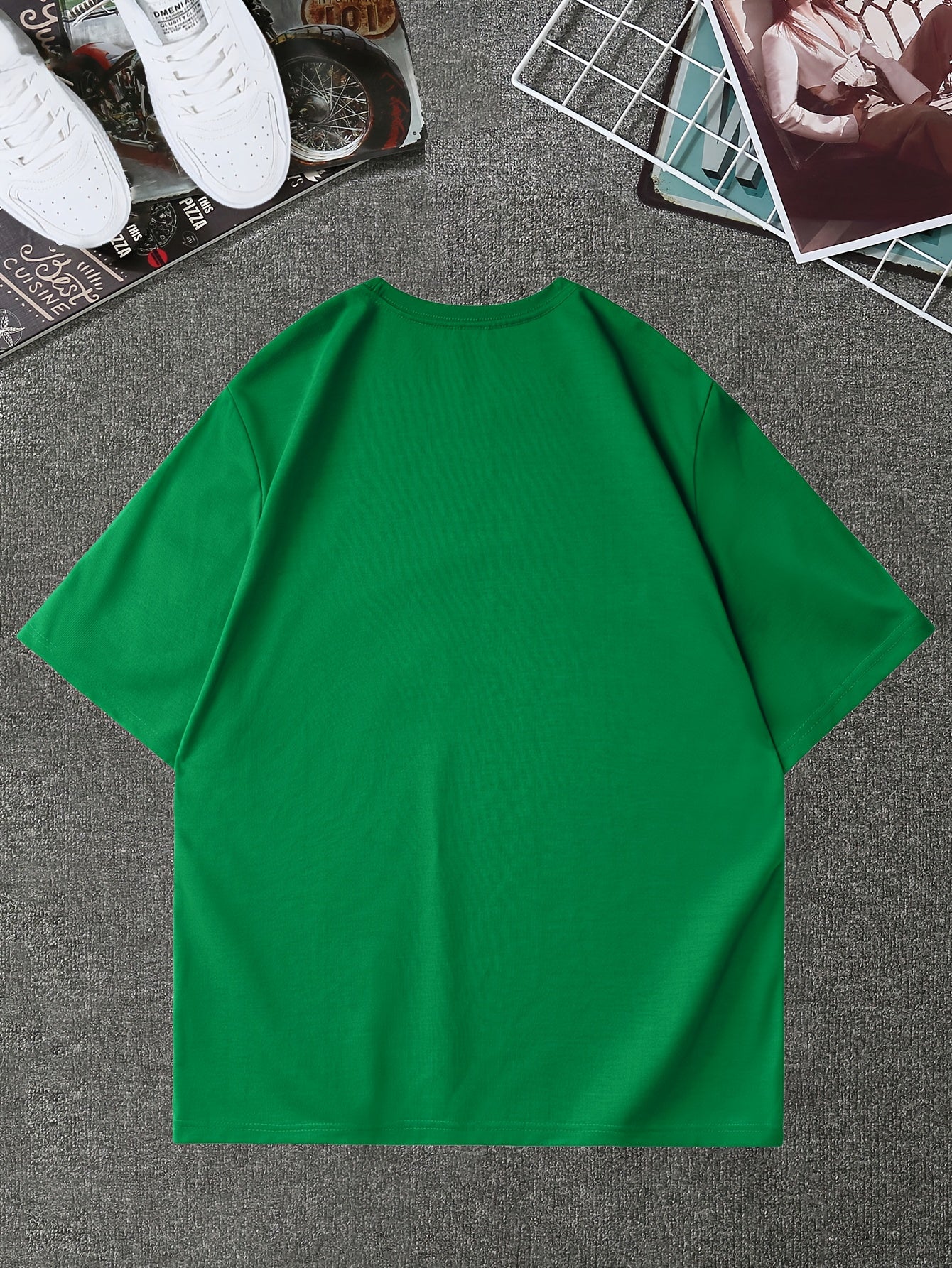 Men's Graphic Design Crew Neck T-shirt, Casual Comfy Tees T-shirts .