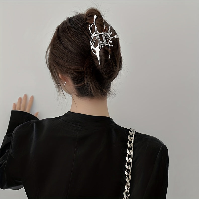 1pc Women Hollow Out Irregular Design Fashionable Hair Claw for Hair Decoration