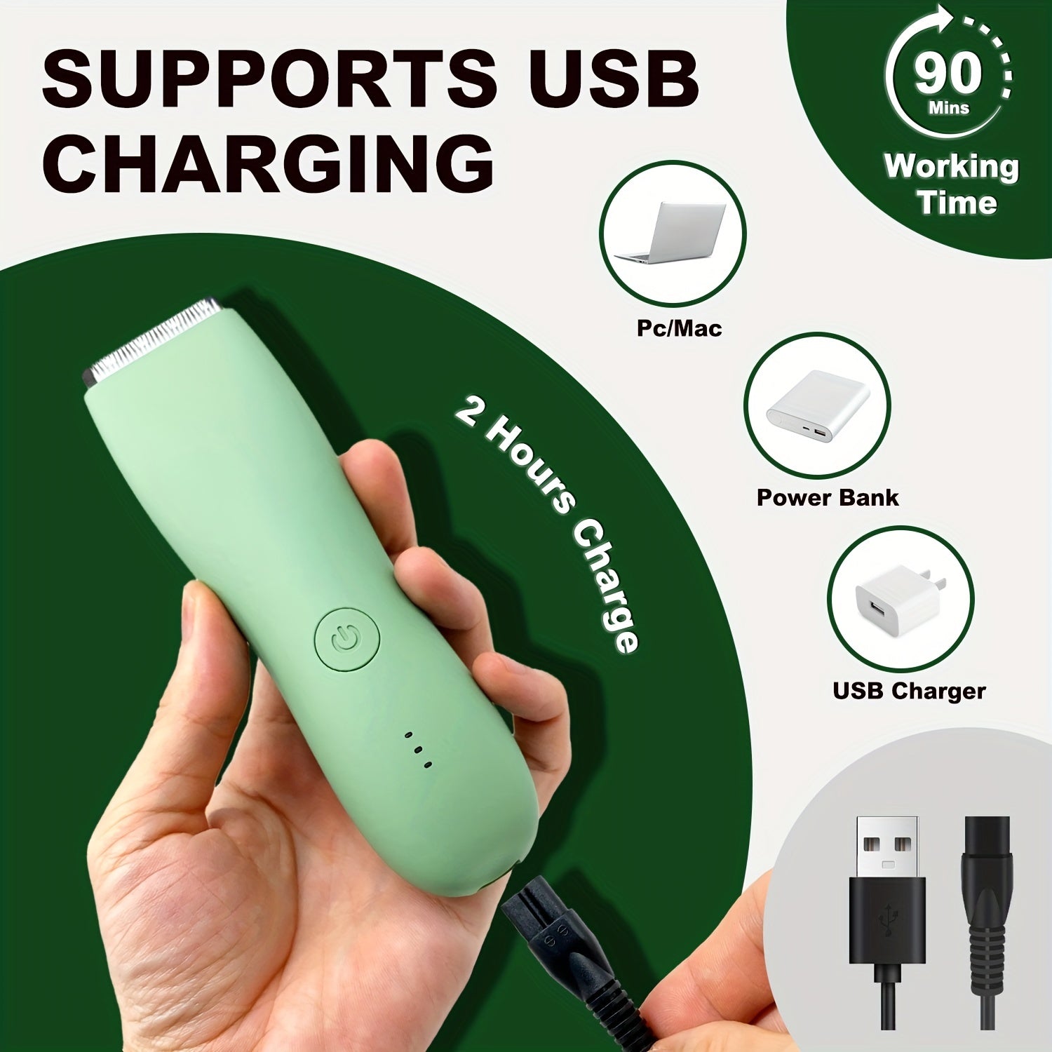 Professional Body Hair Trimmer, Groin&Body Manscape Trimmer For Men, Electric Ball Shaver Groomer, Pubic Grooming Clipper Male Razor Bikini Trimmer For Women, Holiday Gift