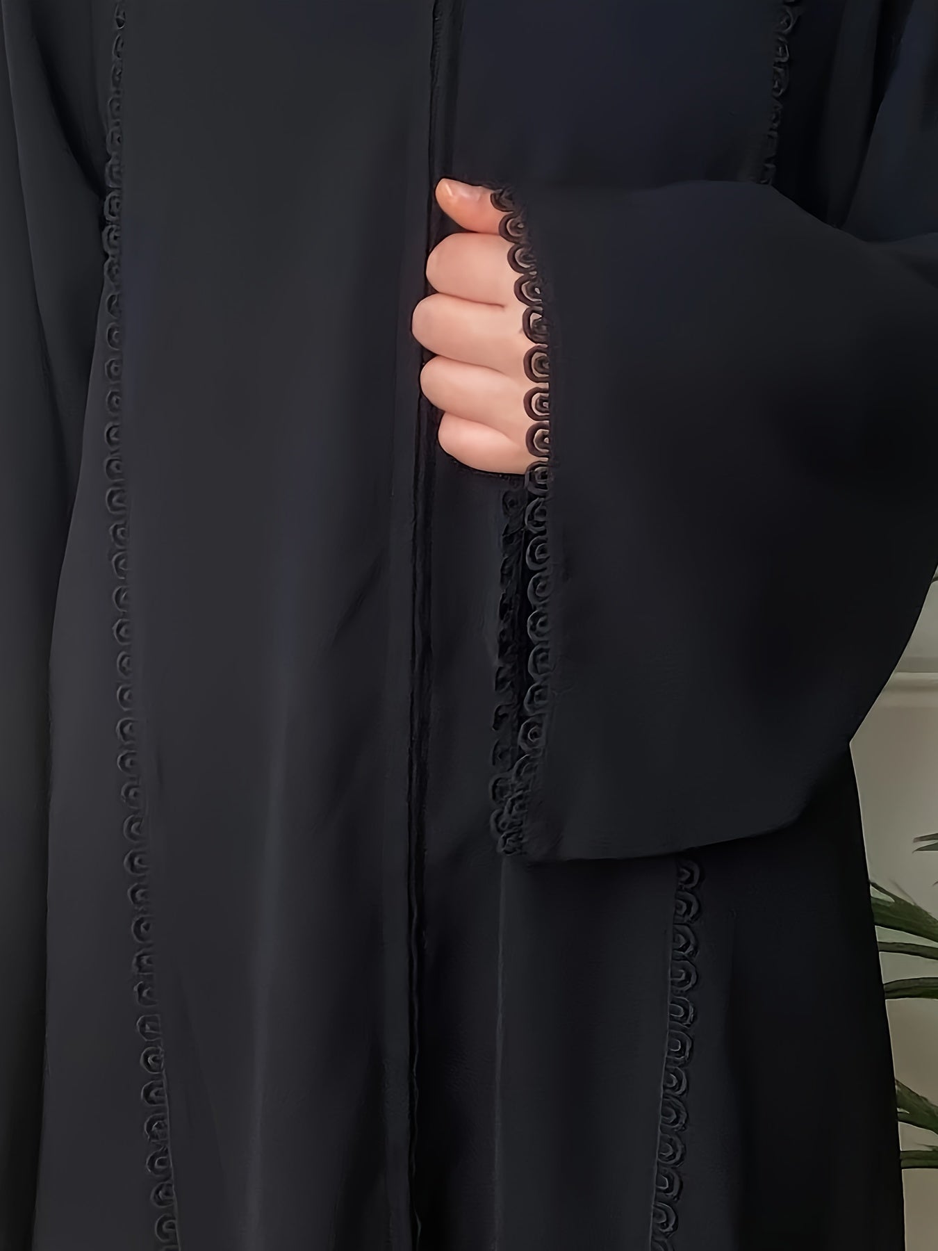 Elegant Long Sleeve Maxi Kaftan Dress -ticated Evening Wear'/MH
