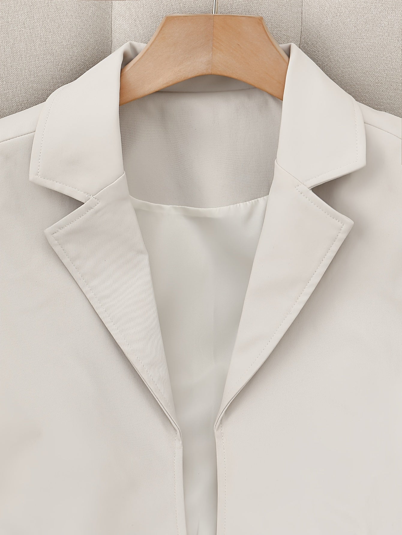 Elegant Women'S Trench Coat Skirt Suit with Belt,