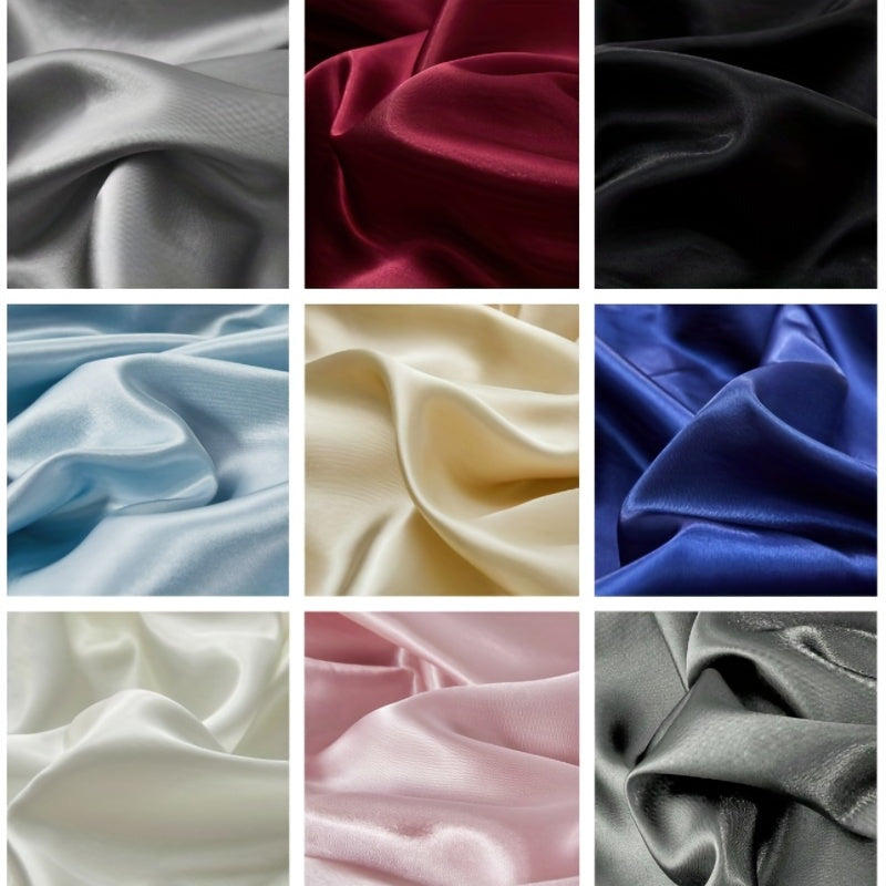2pcs Soft And Breathable Satin Pillowcase With Elastic Cord .