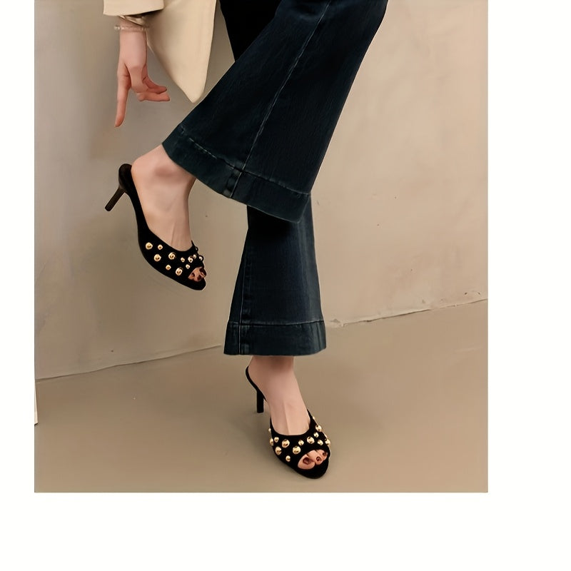 Women'S Elegant Open-Toe Stiletto Heel Sandals ./MH