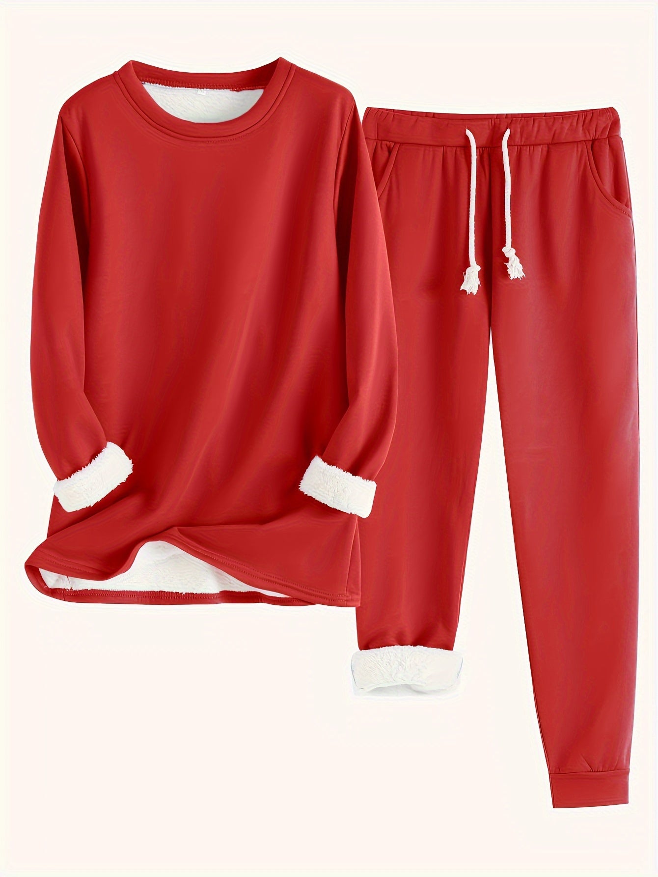 Cozy Fleece-Lined Women's Clothing Set