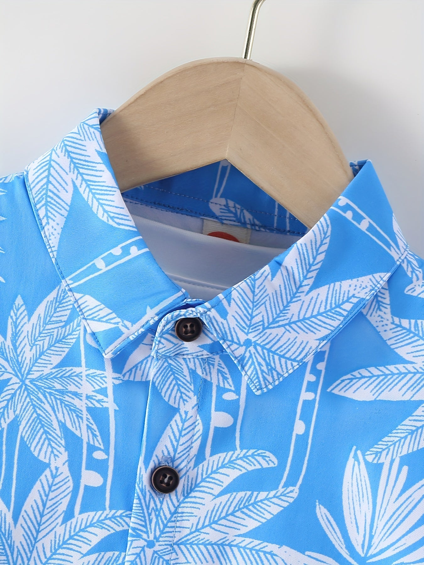 Funny Shirts For Boys Trendy Shirts Coconut Tree Pattern Print Short Sleeve.