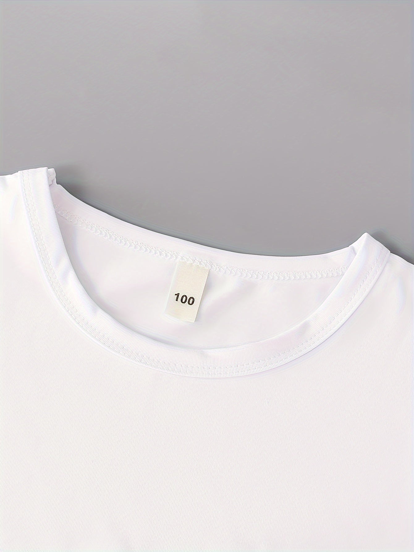 3pcs Boys Casual Solid Short Sleeve T-shirt & Smile Face Print Shorts.