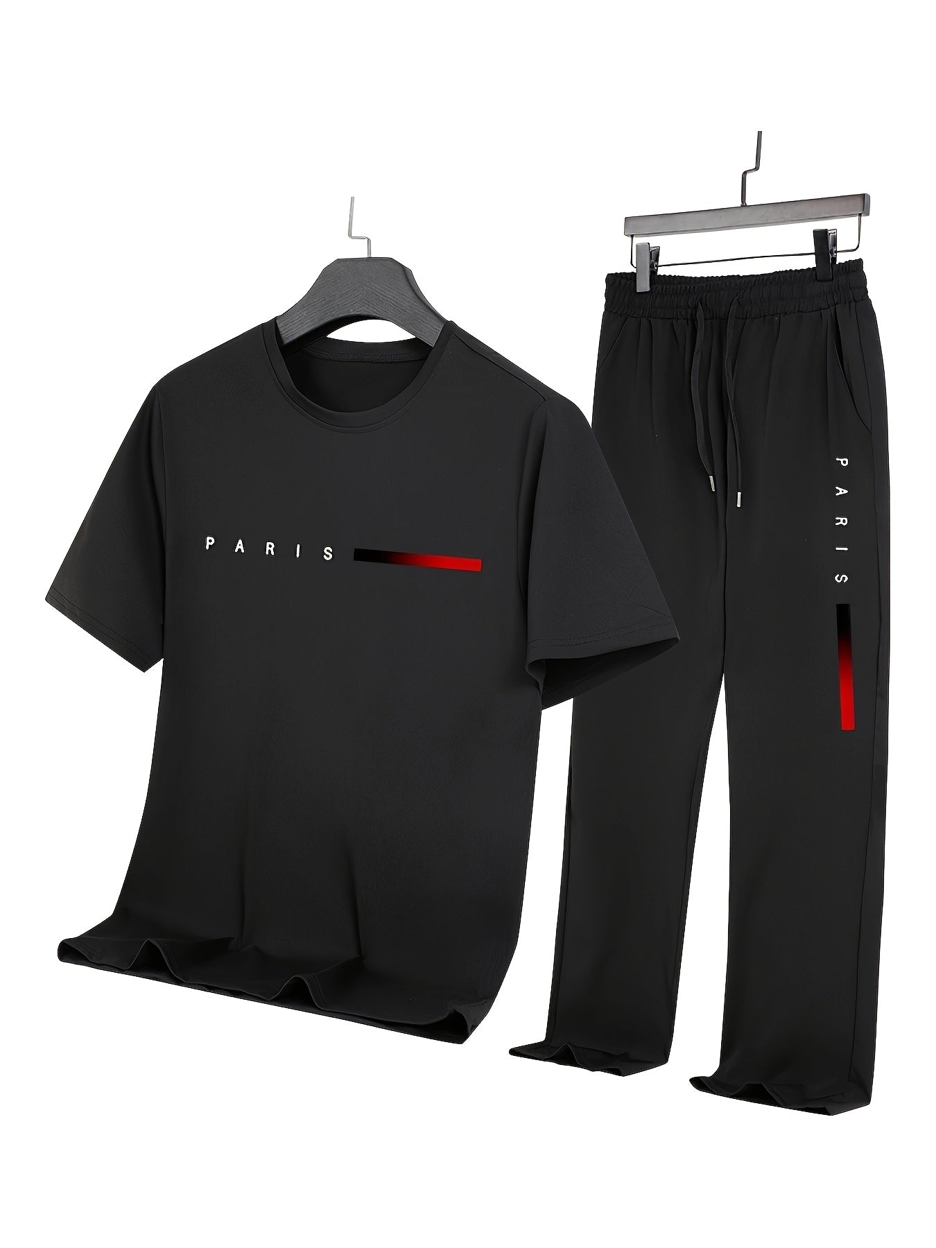Men'S Casual Sports Two-Piece Set Short Sleeve .