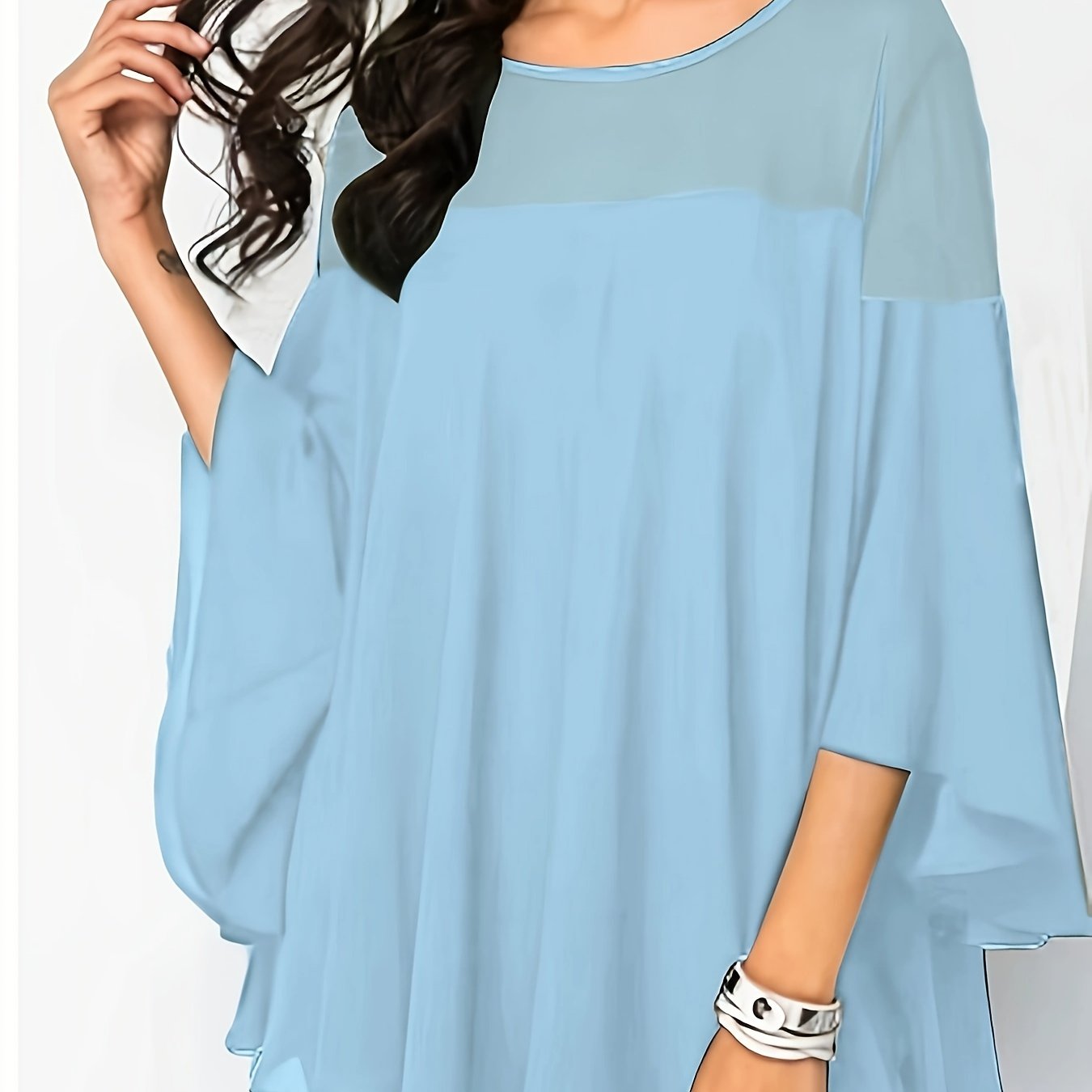 Plus Size Women's Casual Shirt - Vibrant Green Short Sleeve.