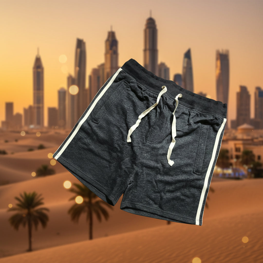 Men’s Navy Blue Casual Shorts Drawstring Pockets Relaxed Fit | Sizes S-XL | MH