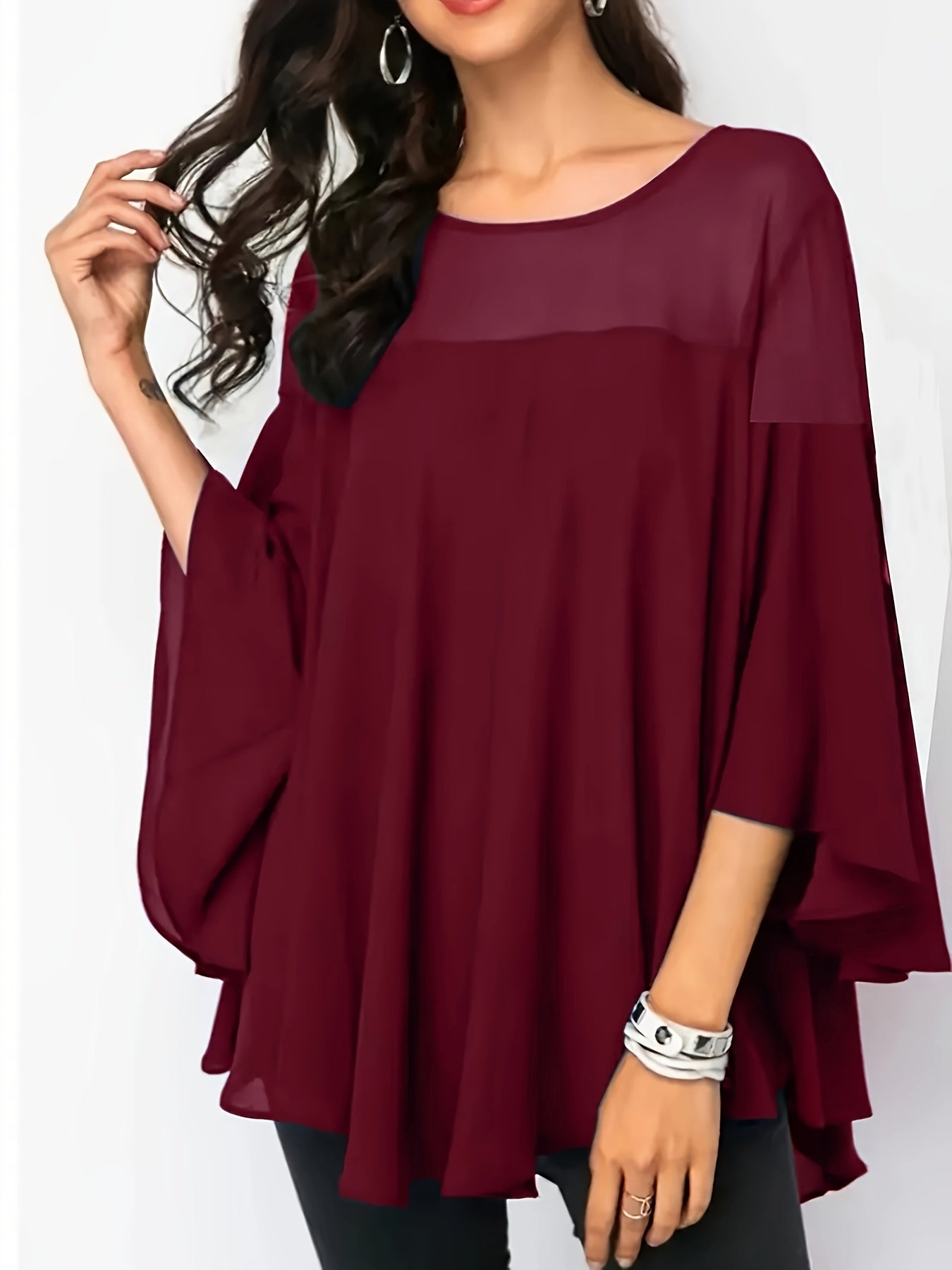Plus Size Women's Casual Shirt - Vibrant Green Short Sleeve.
