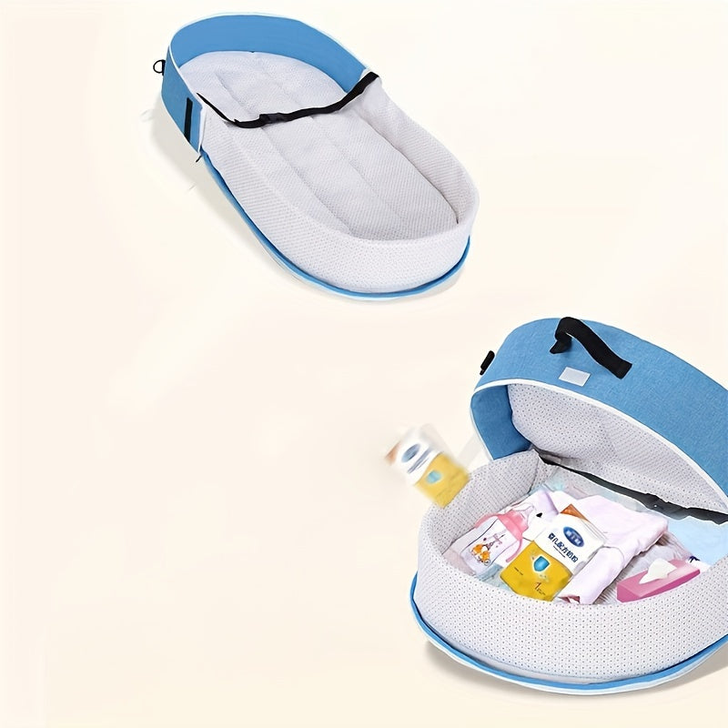 Baby Portable Crib Lounge Chair, Baby Travel Cot, Indoor And Outdoor Foldable Carry Cot, For 0-18 Months Baby, Christmas, Halloween, Thanksgiving Day Gift Easter Gift