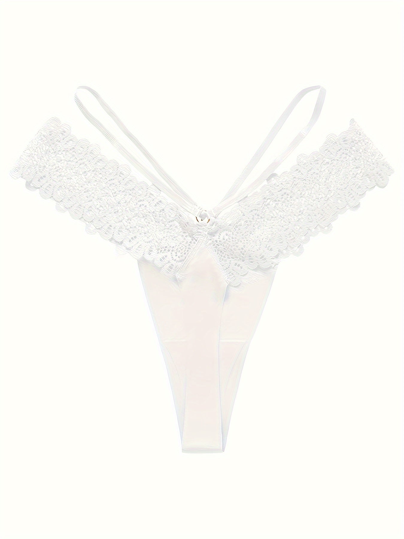 Sexy Lace Stitching Thong, Low Waist Seamless Quick-drying Thong Panties, /MH