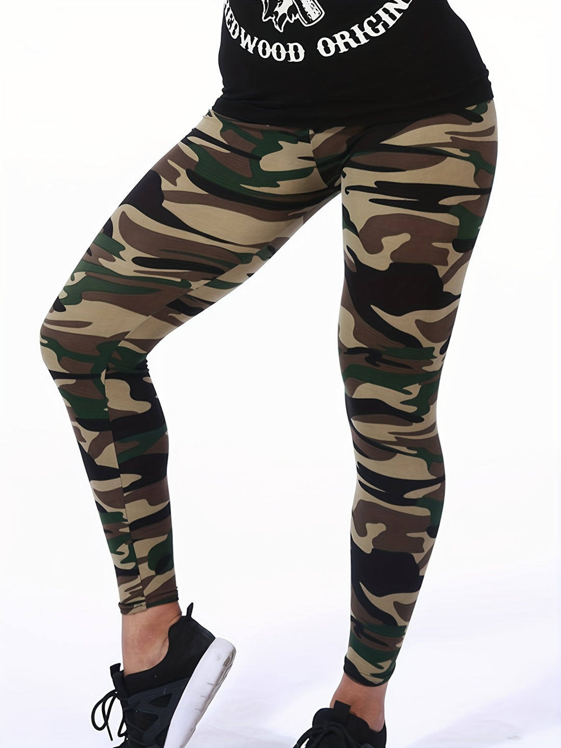 Women's Leggings Floral Printed Pants Casual High Waist Sweatpants Leggings.