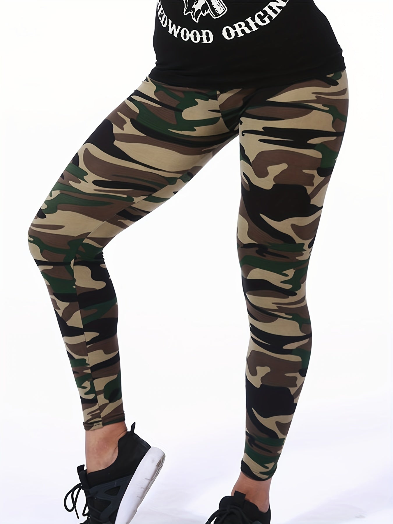 Women's Leggings Floral Printed Pants Casual High Waist Sweatpants Leggings.