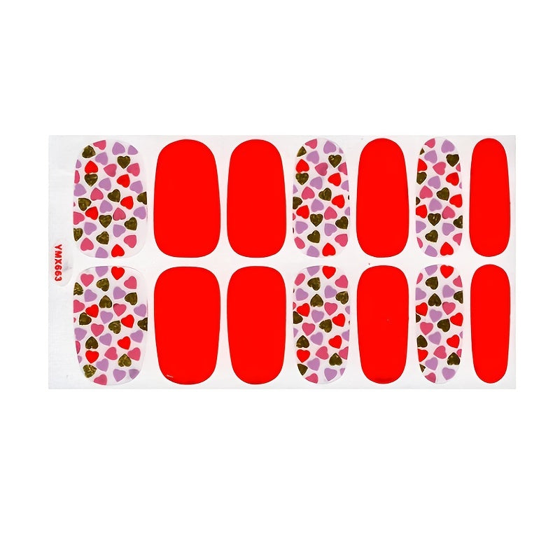 Manicure Leopard Print Foil Stickers Set of 16 YMX661-676