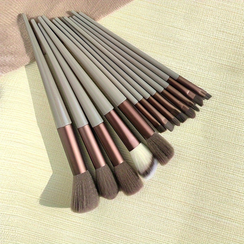 13 PCS Makeup Brushes Set Soft And Fine Artificial Fibers Eye Shadow Foundation Blush Powder Blending Beauty Make Up Tools With Bag Perfect Birthday Gift For Mother Women