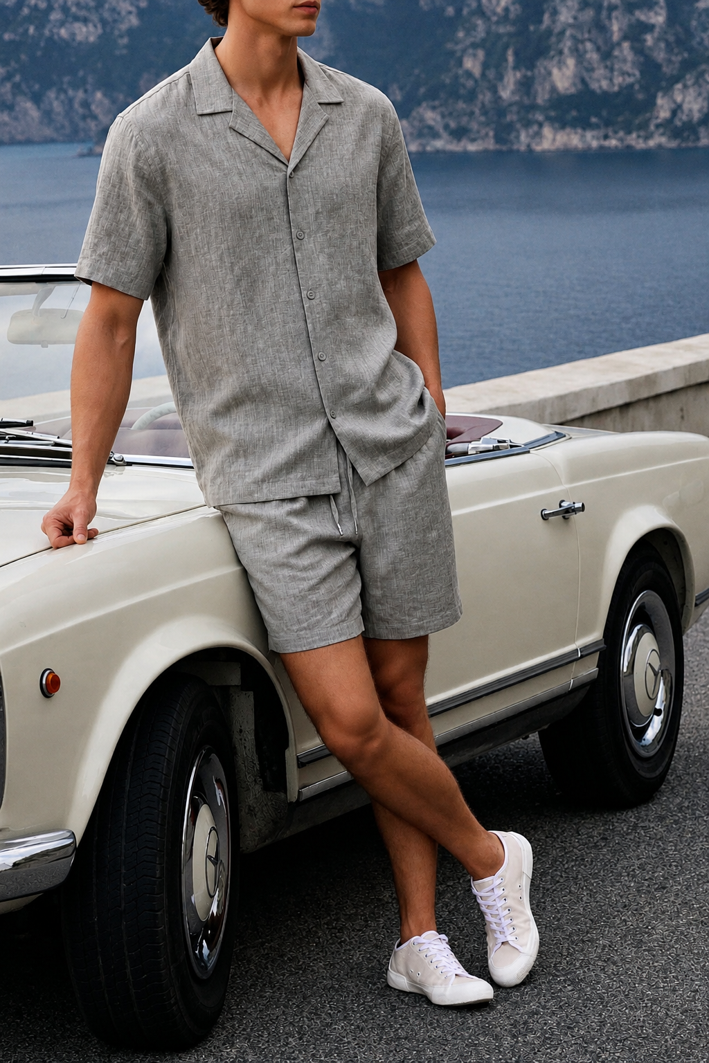 Men’s Premium Linen Half Sleeve Shirt & Shorts Co-ord Set | Resort Wear | Vacation Outfit | M–XXL