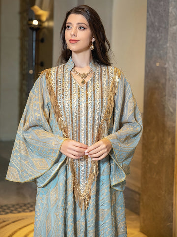 1pc Muslim Evening Dress, Arabic Dubai ./MH