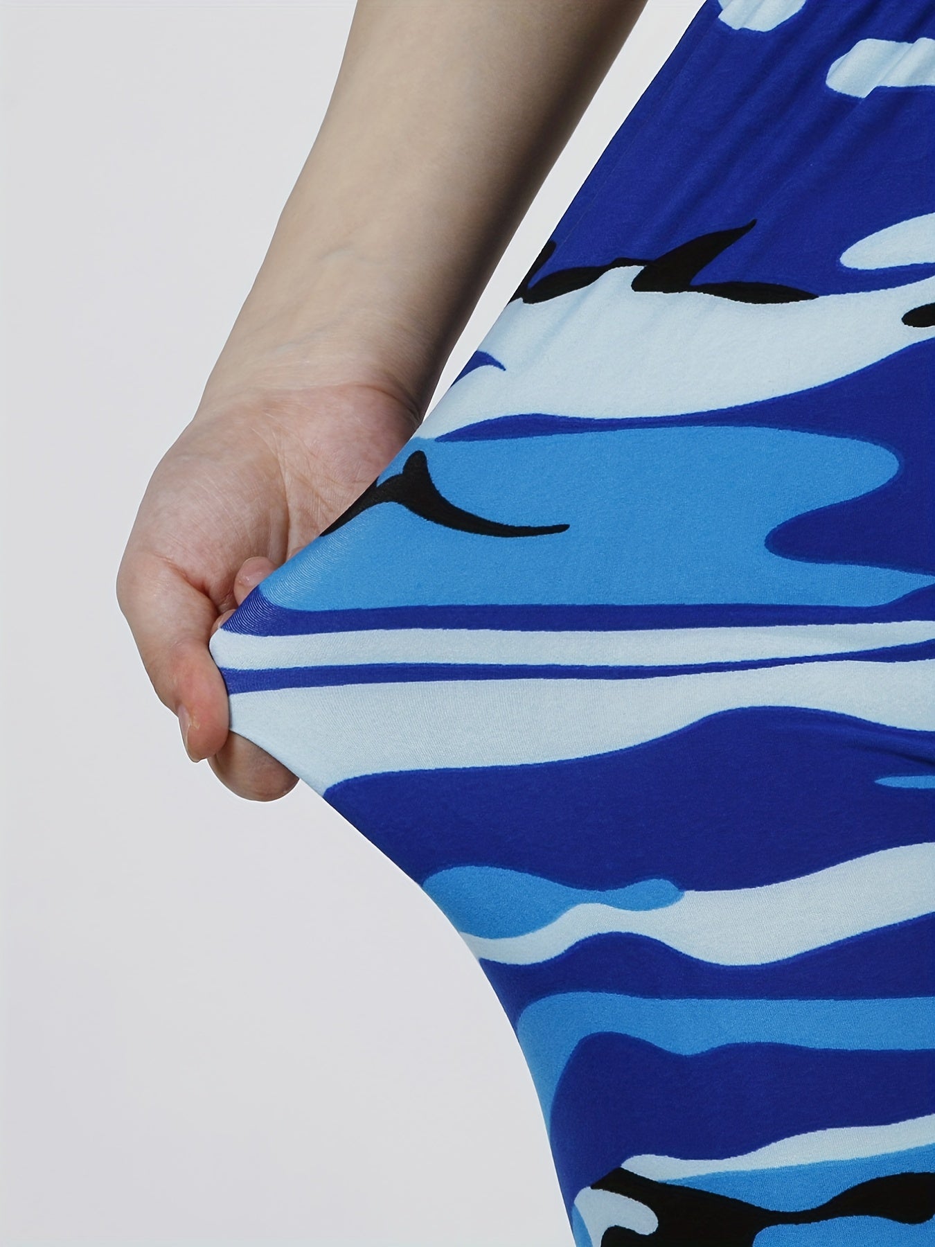 Women's Leggings Floral Printed Pants Casual High Waist Sweatpants Leggings.