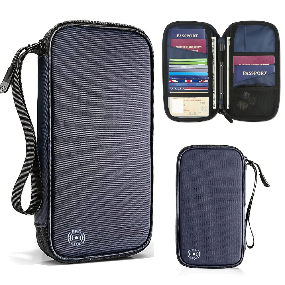 Home Passport Wallet with SIM Card Slots and Pop-up Needles,