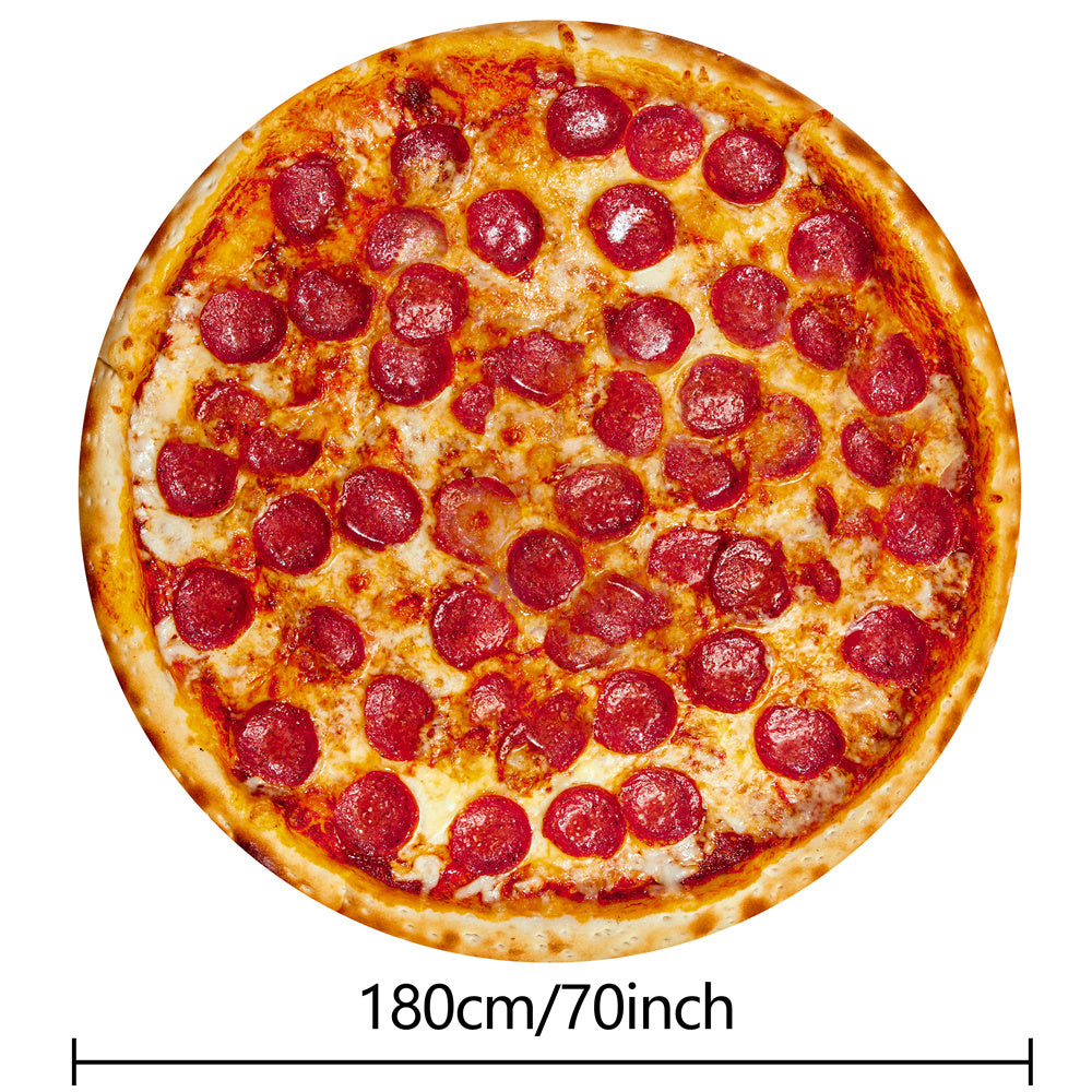1pc Tortilla Blanket Pepperoni Pizza Blanket Realistic Donut Blanket Food Throw Blanket, Personalized Gift Blanket, Soft And Comfortable Facecloth Round Blanket Cookies Blanket Novelty Realistic Cookies Throw Blanket