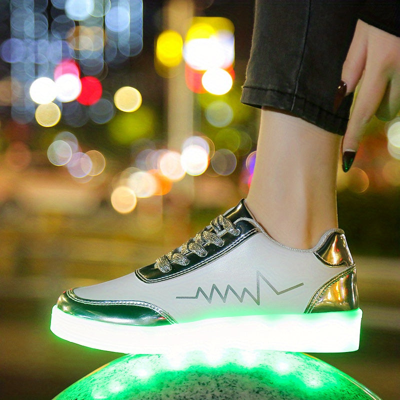 Women's Colorful Luminous Sneakers,