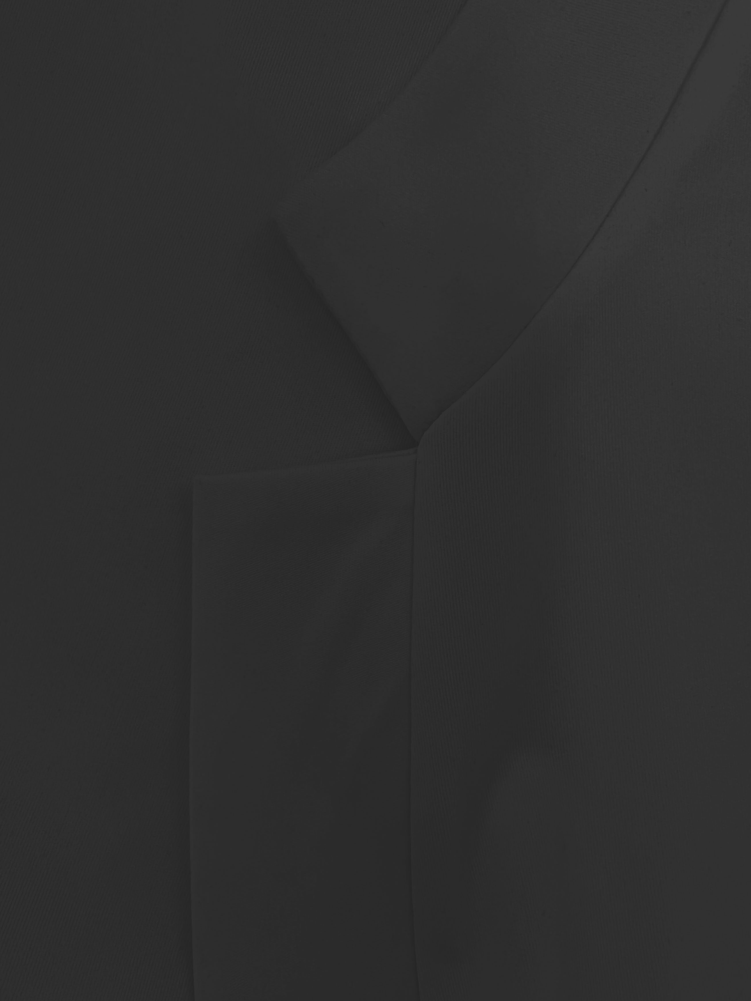 Solid Open Front Blazer, Casual Long Sleeve Blazer For Office,